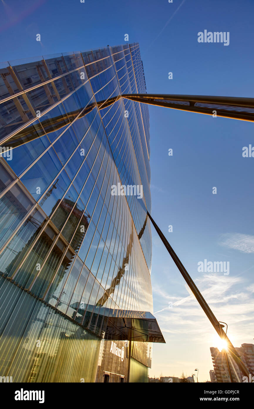 Tour d'Isozaki à Milan, Italie Banque D'Images