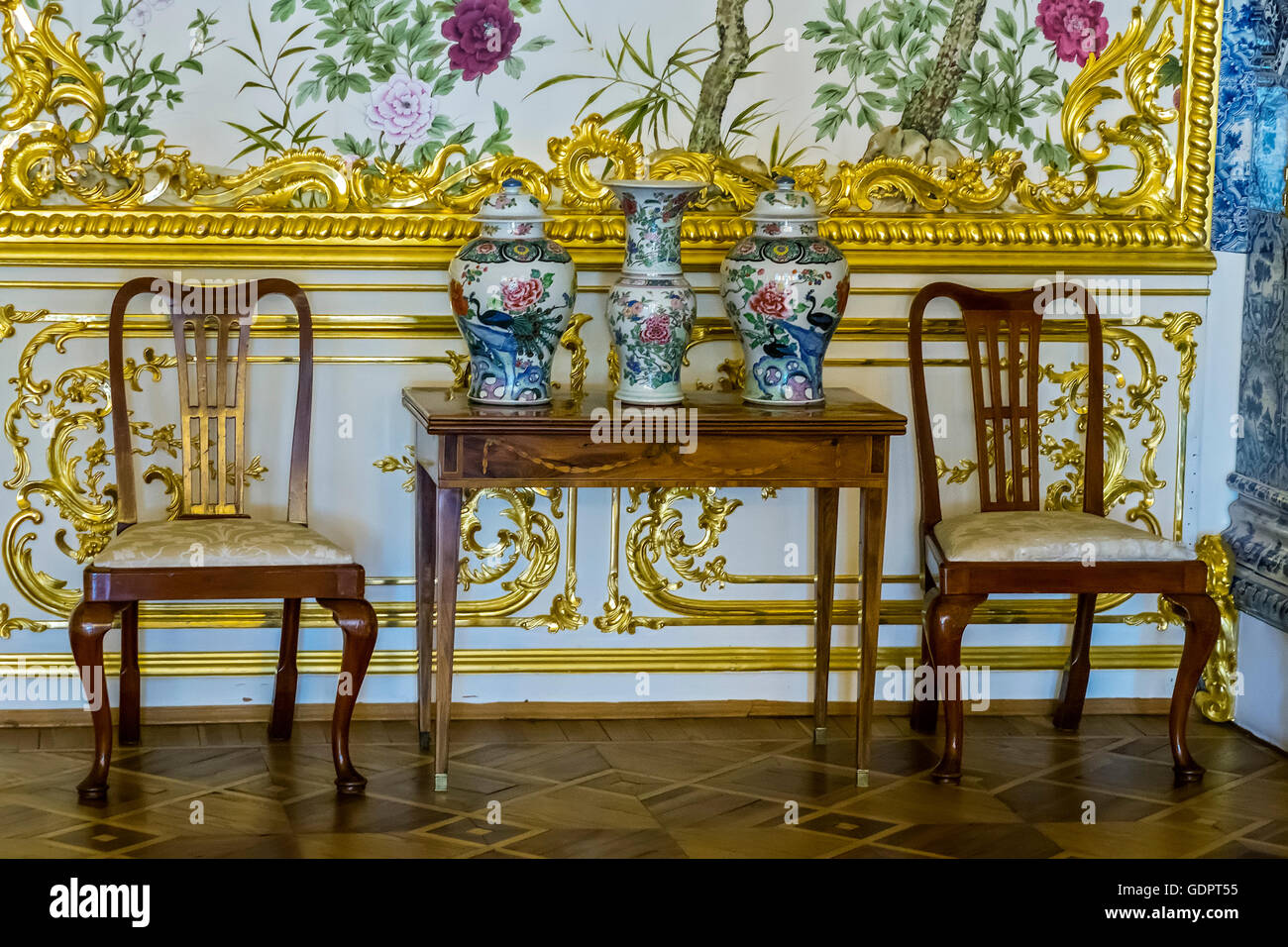 Le Dessin Chinois Prix Palais de Catherine Pushkin St Petersburg Russia Banque D'Images