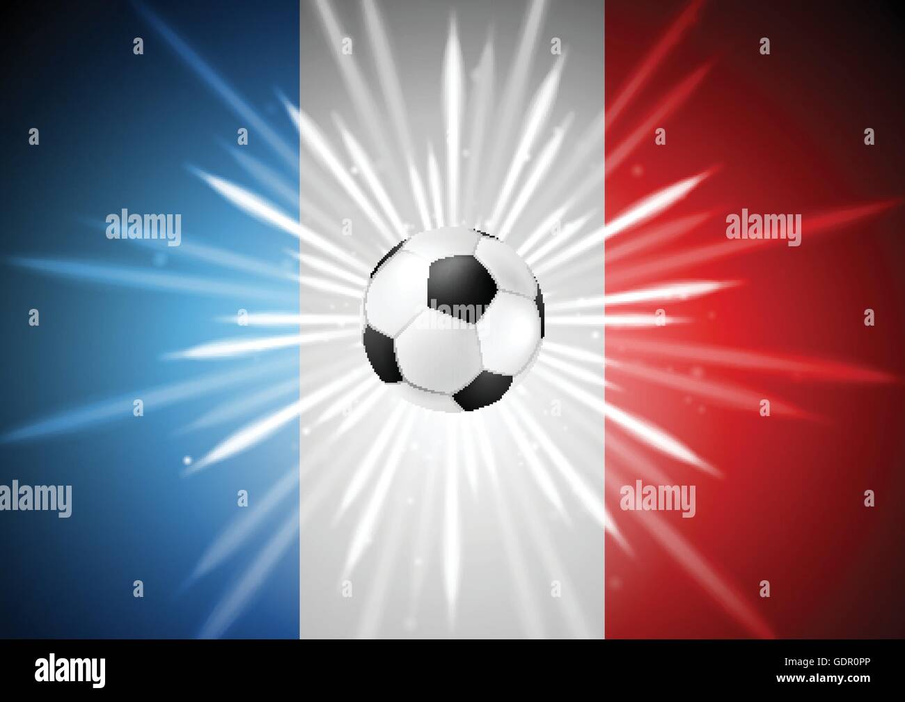 Championnat d'Europe de football en France arrière-plan lumineux. Euro Vector sport design Illustration de Vecteur