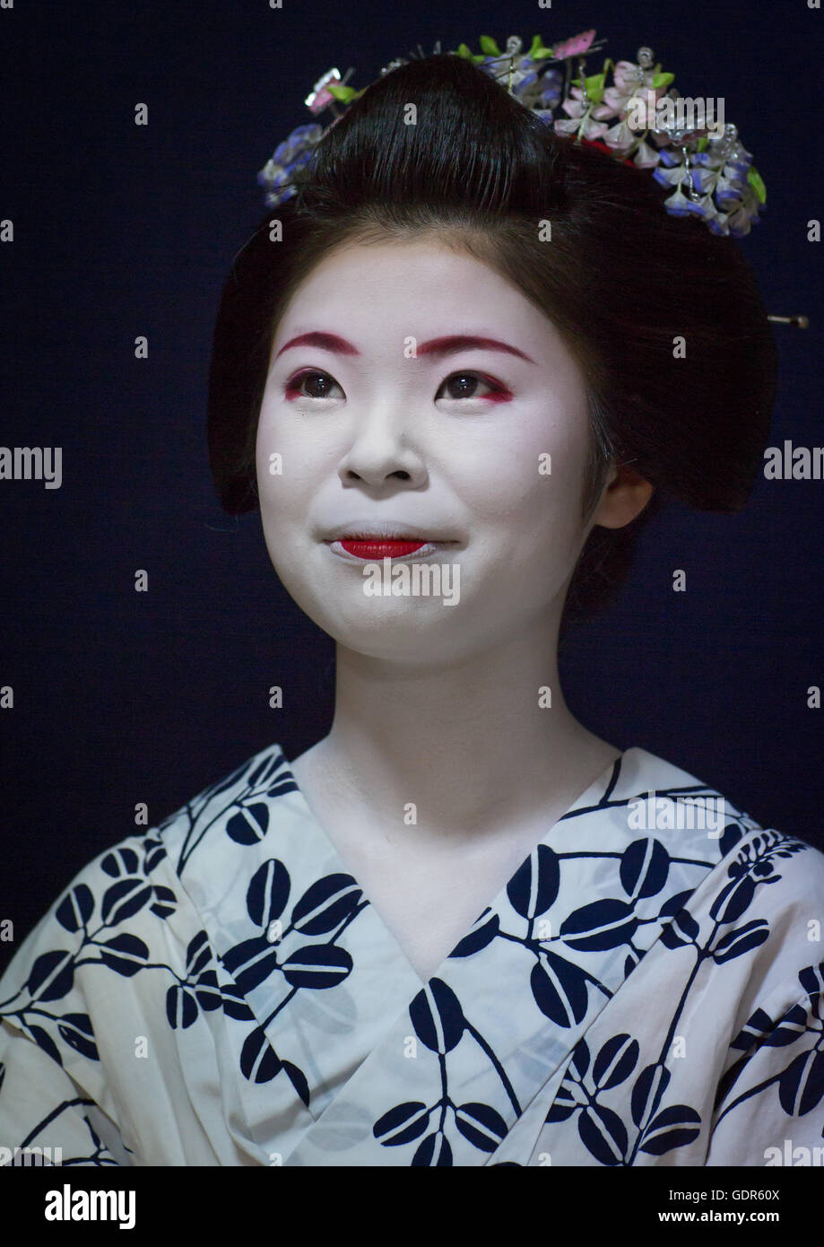 16 ans appelé maiko chikasaya, région du Kansai, Kyoto, Japon Banque D'Images