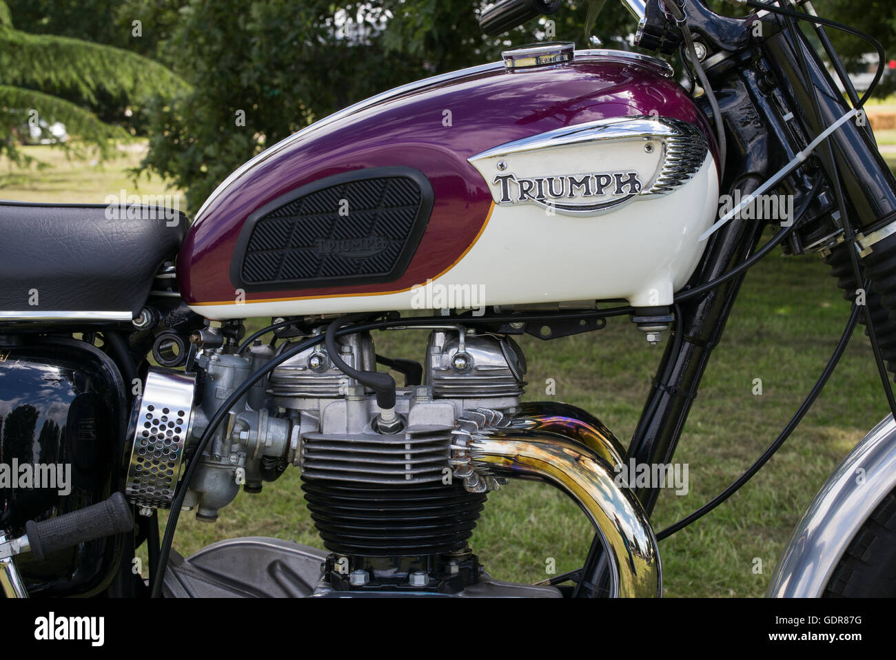 1963 Triumph BONNEVILLE TT moto spécial. Moto classique britannique Banque D'Images