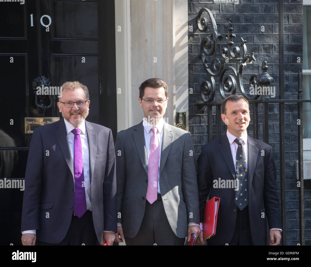 David Mundell, Ecosse,secrétaire James Brokenshire, Secrétaire d'État pour l'Irlande du Nord et pays de Galles Alun Cairns,secrétaire. Banque D'Images