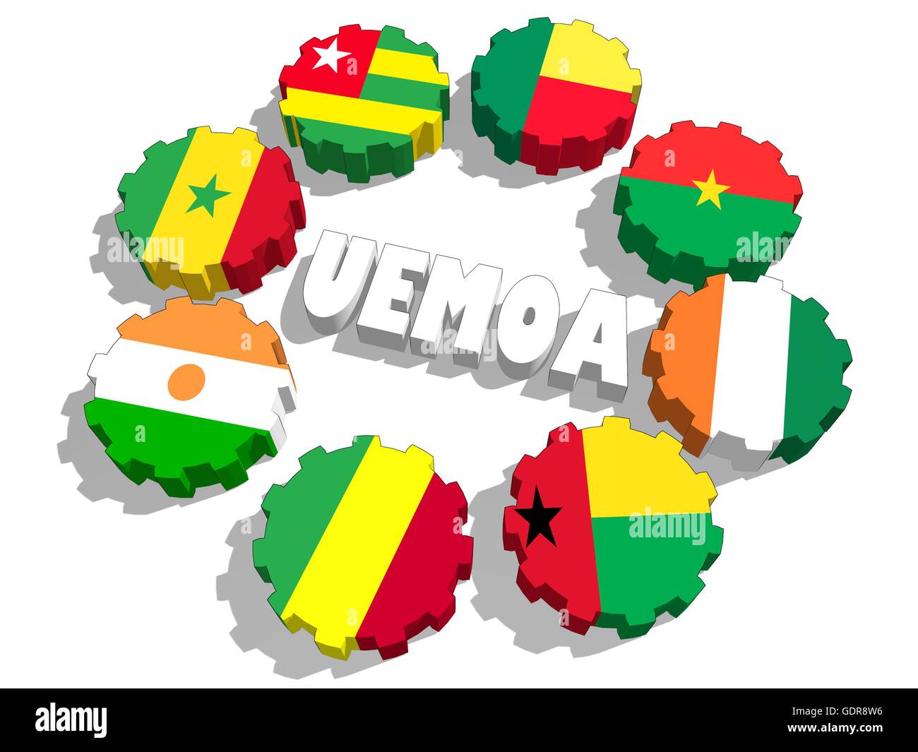 Union économique et monétaire ouestafricaine Photo Stock Alamy