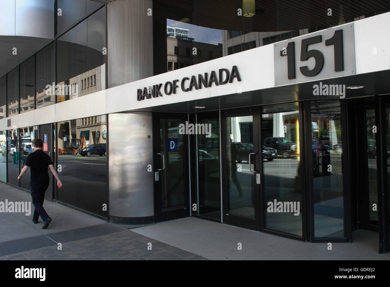 La Banque du Canada à Ottawa, Ontario. Banque D'Images