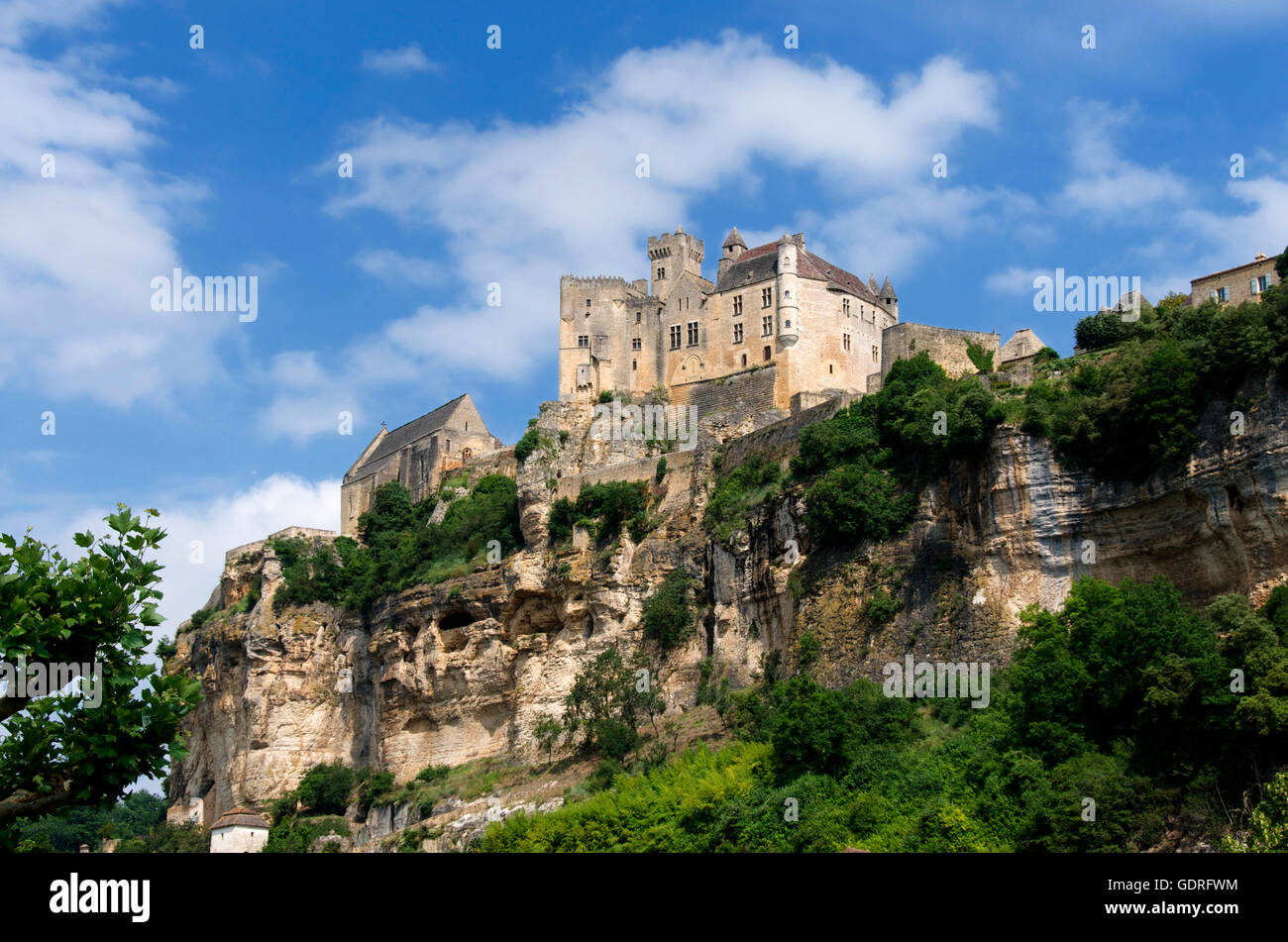 Château de Beynac, château de Beynac-et-Cazenac, Département de la Dordogne, région Aquitaine, France, Europe Banque D'Images