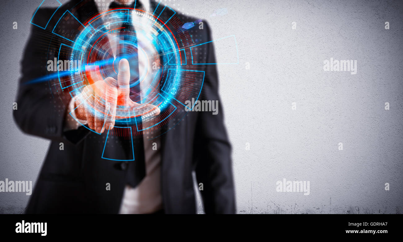 Tactile futuriste Banque D'Images