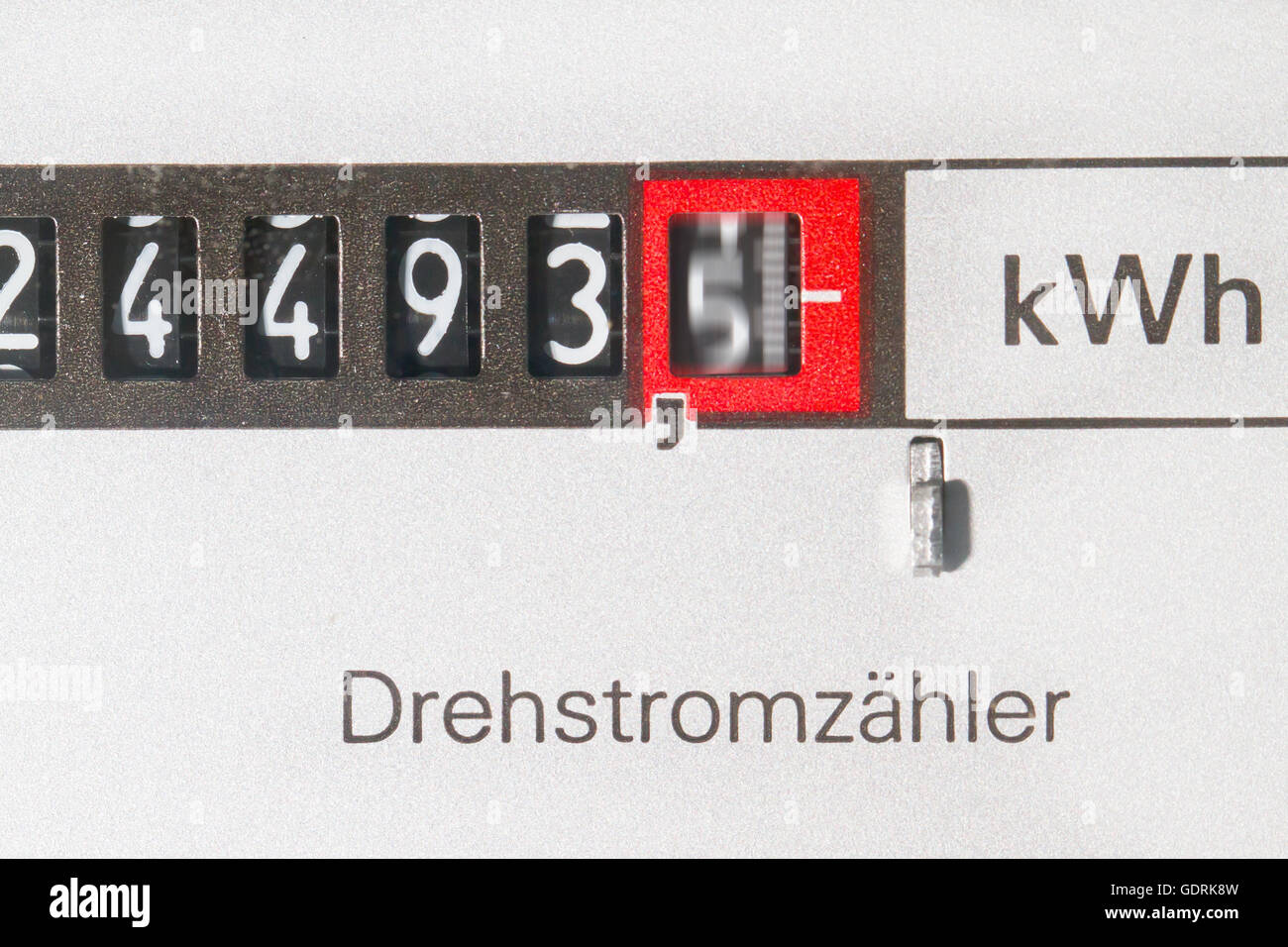 Compteur électrique dans une maison Banque D'Images