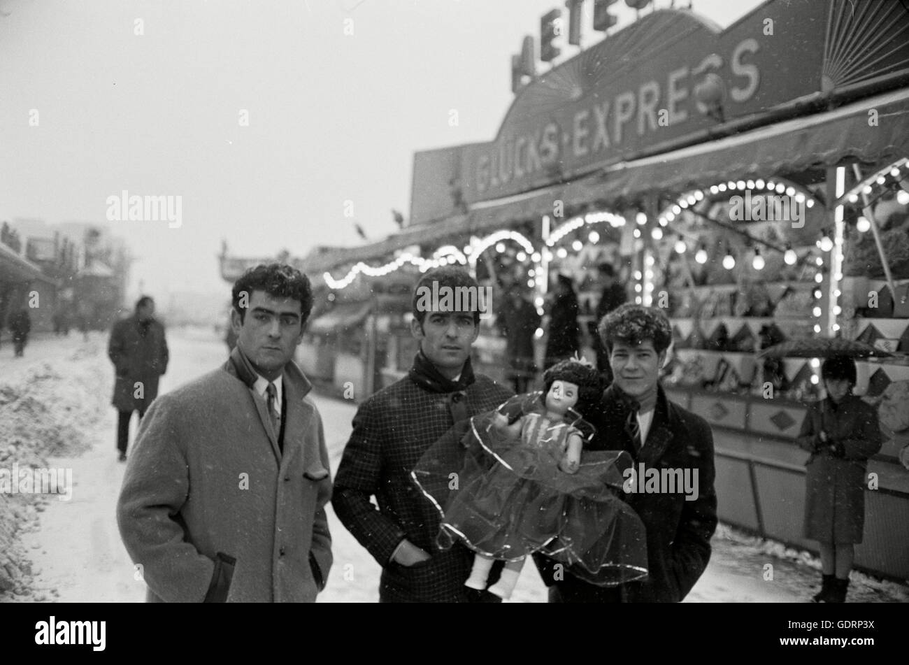 Les frères Lapertosa vit et travaille à Hambourg, 1966 Banque D'Images