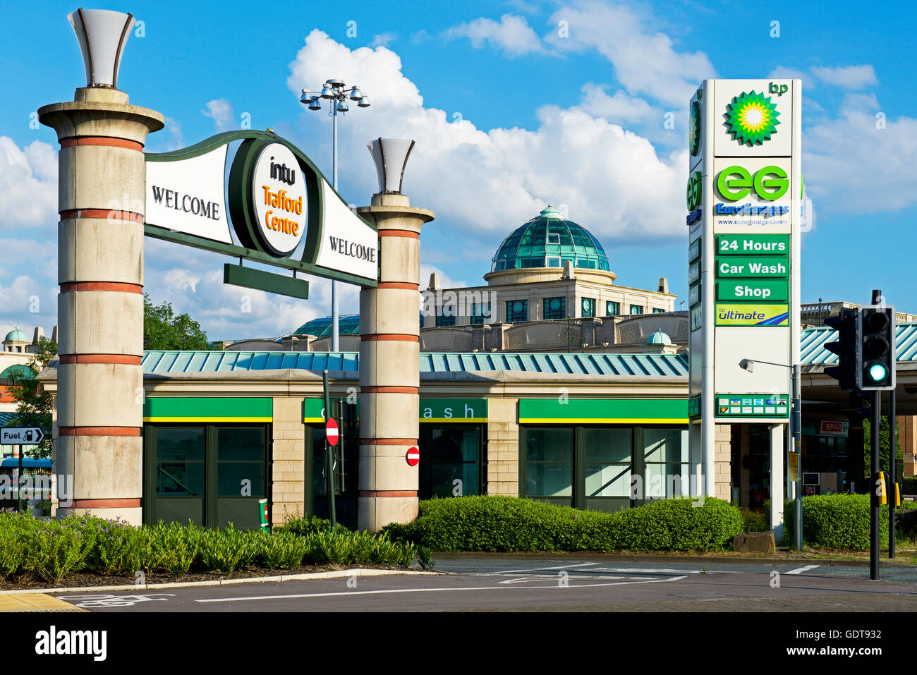 Trafford Park Shopping Centre, Dumplington, Greater Manchester, Angleterre, Royaume-Uni Banque D'Images