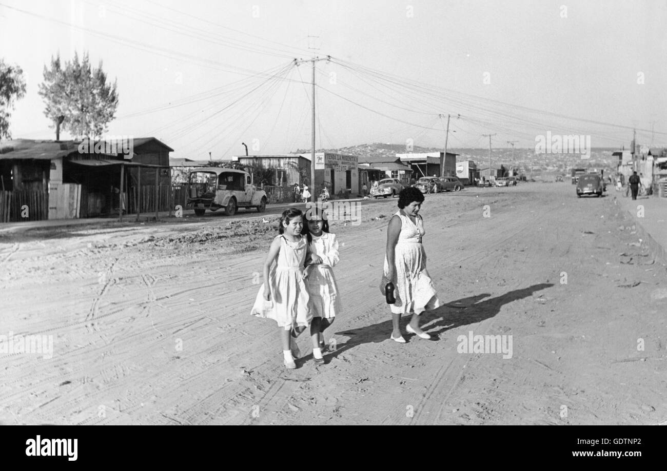 Filles mexicaines à Tijuana, 1958 Photo Stock - Alamy