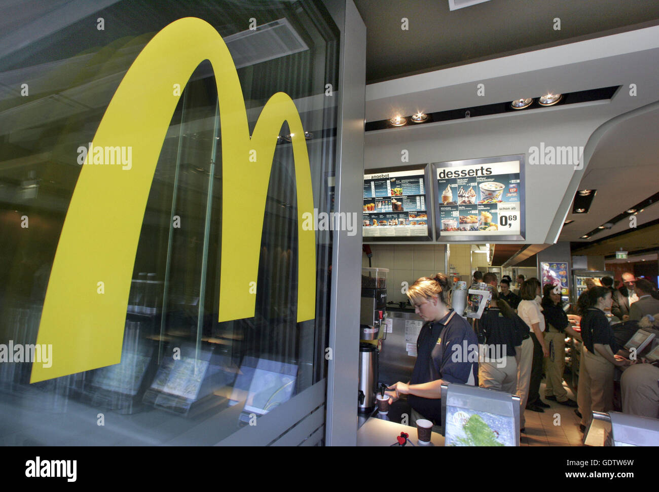 McDonald's restaurant Banque D'Images