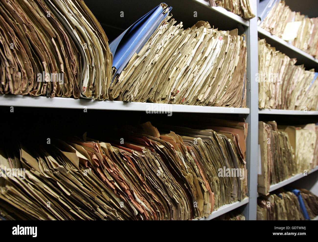 Fichiers de la Stasi Banque D'Images