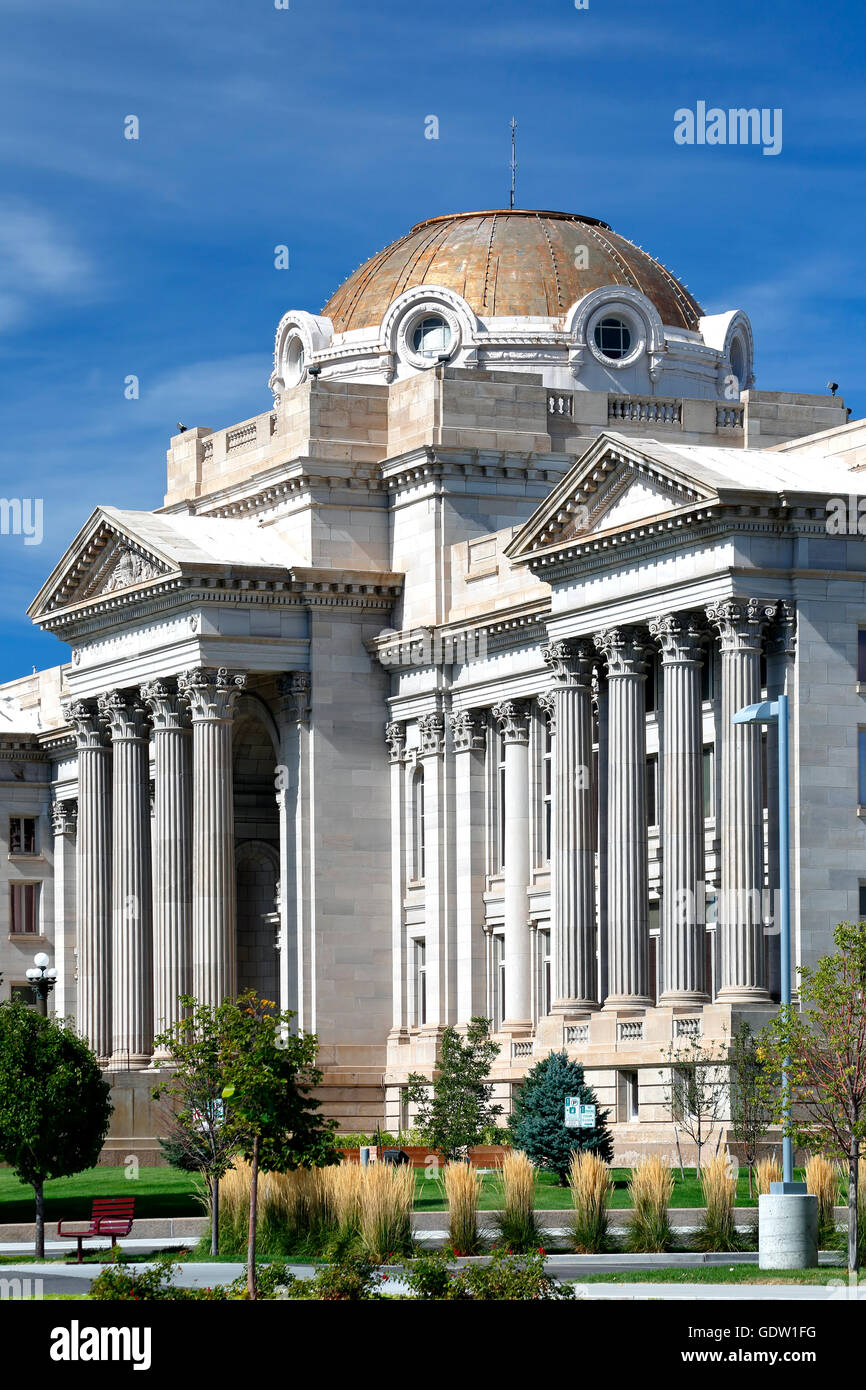 Palais de justice du comté de Pueblo, Pueblo, Colorado USA Banque D'Images