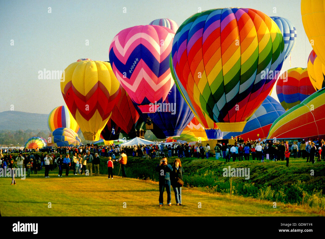 L'Adirondack Hot Air Balloon Festival à Glens Falls, New York. USA Banque D'Images
