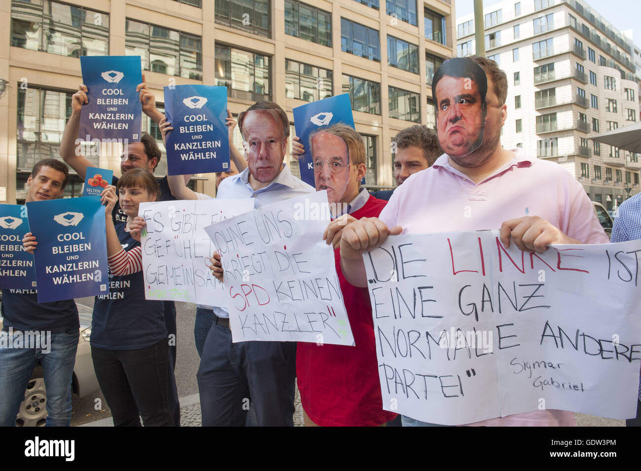 Action contre l'Red-Red-vert Banque D'Images