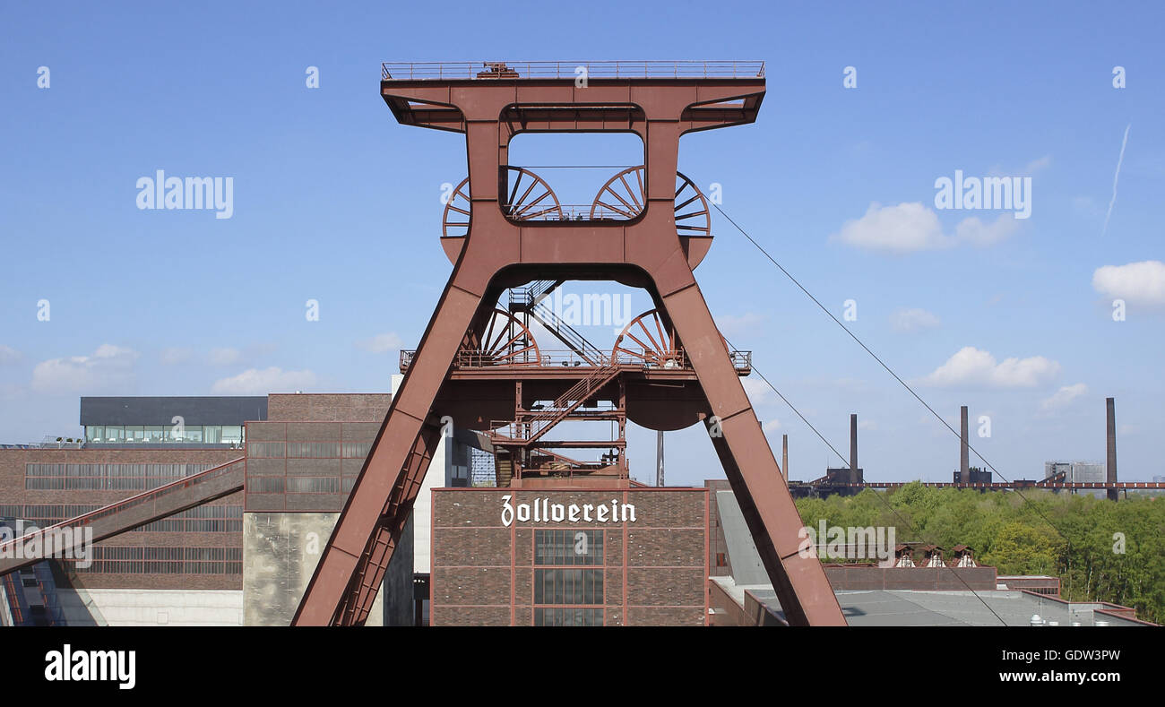 Le complexe industriel de la mine de charbon de Zollverein Banque D'Images
