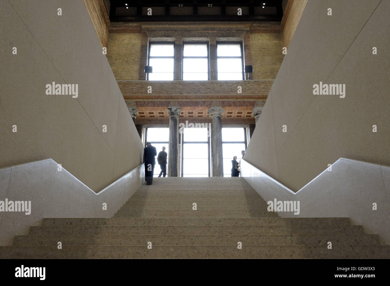 Le Neues Museum (Nouveau Musée) sur l'île des musées, Berlin Banque D'Images