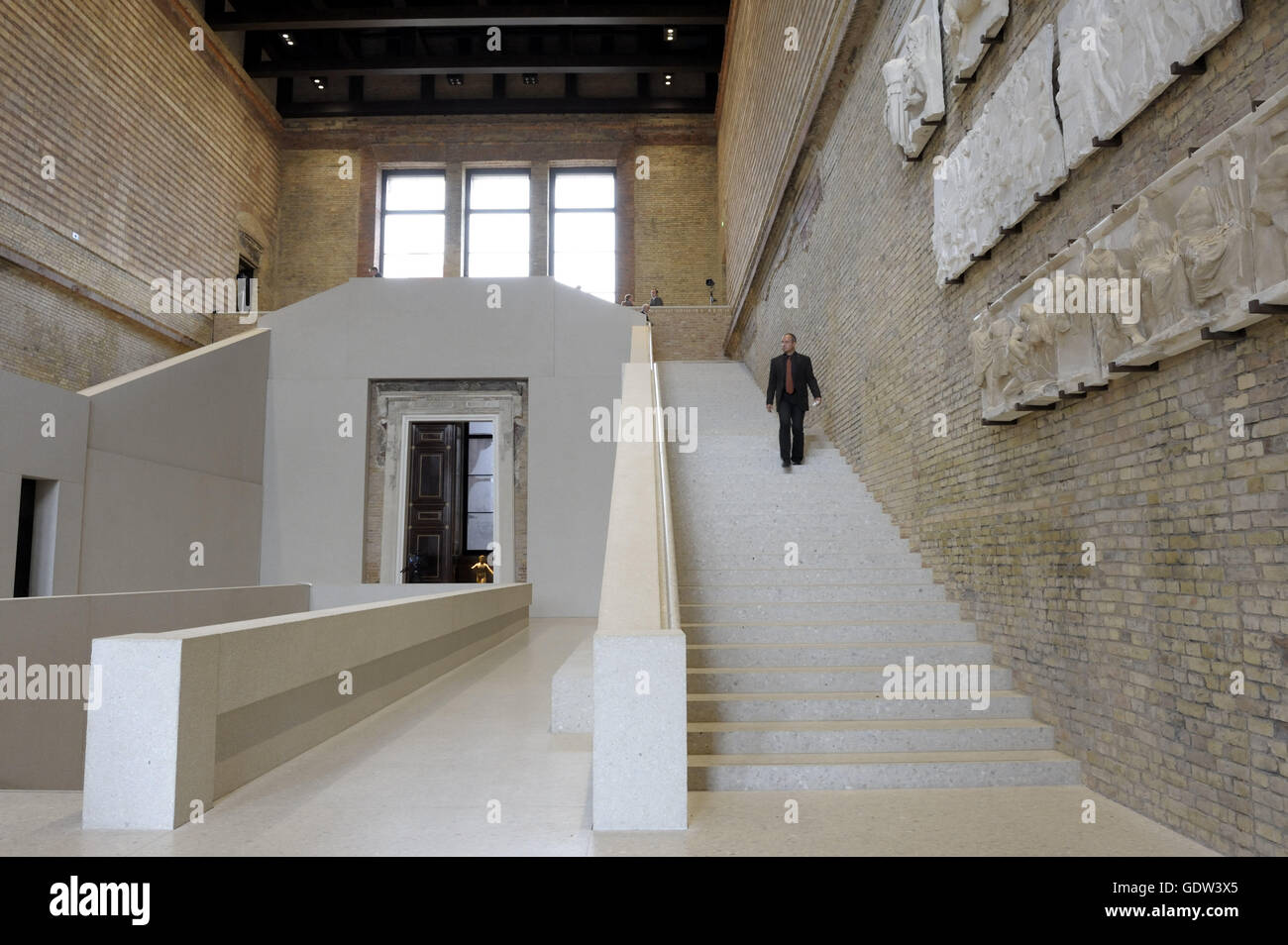 Le Neues Museum (Nouveau Musée) sur l'île des musées, Berlin Banque D'Images