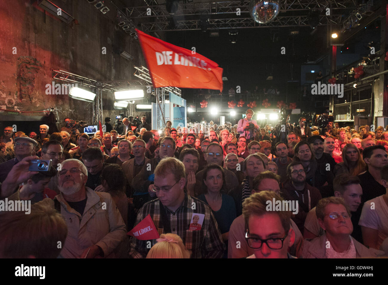 L'élection au Bundestag 2013 Élection du parti, Die Linke Banque D'Images