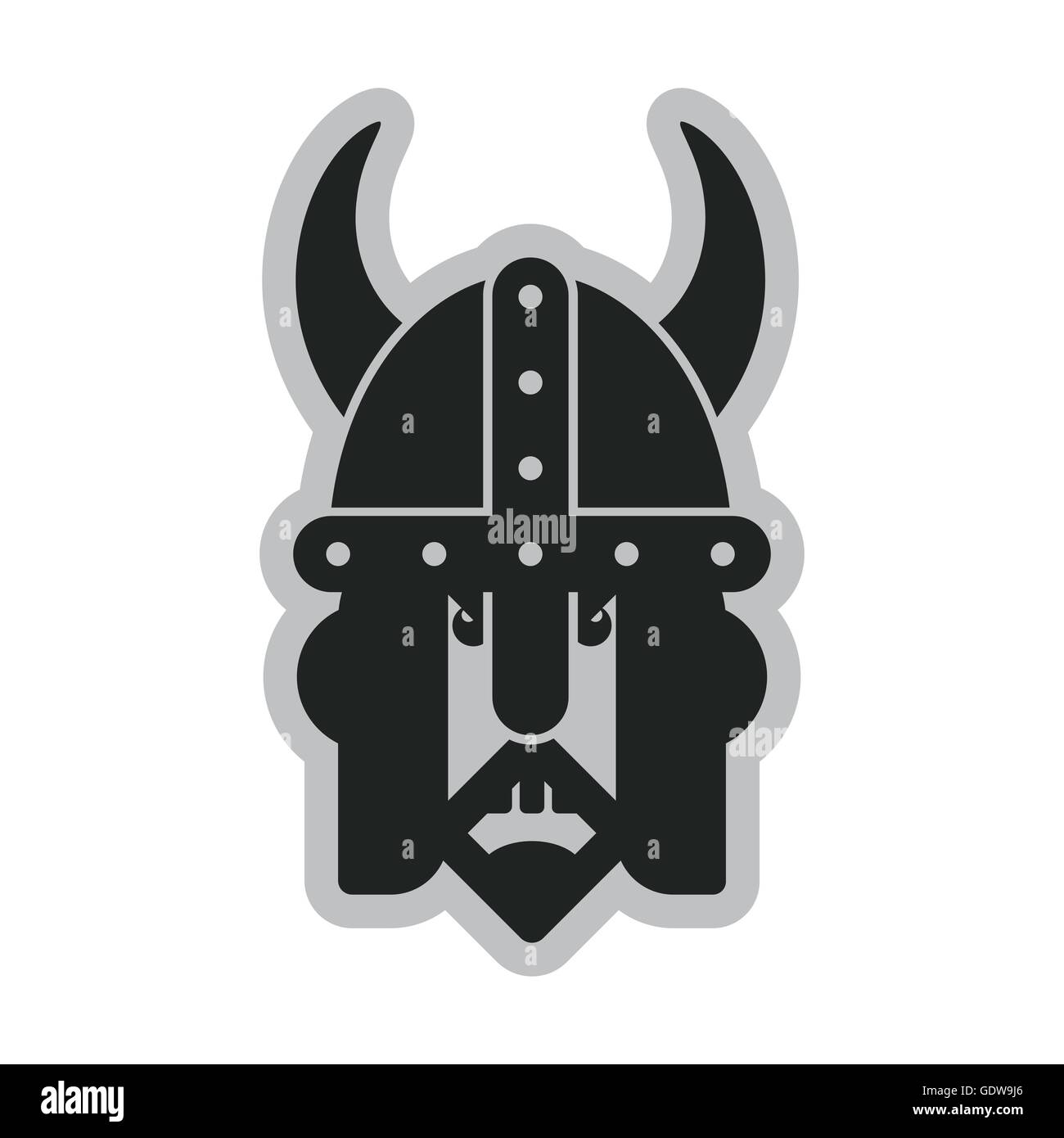 Logo symbole viking abstract vector illustration Illustration de Vecteur