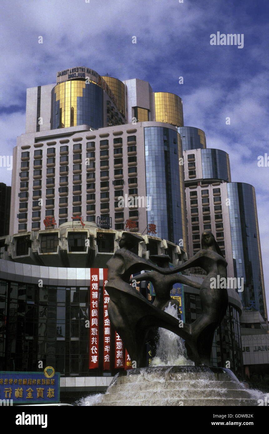 La ville de Shenzhen, au nord de Hong Kong dans la province de Guangdong en Chine en Asie de l'Est. Banque D'Images