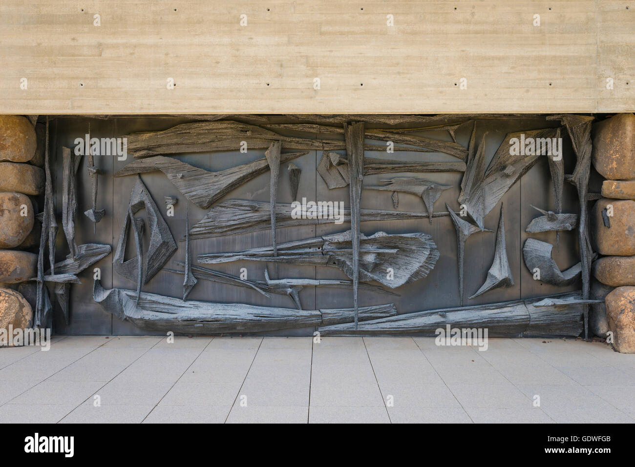 Israël Jérusalem Mont Herzl portes Portes à Yad Vashem Salle du Souvenir pour ceux qui ont péri dans les camps de concentration 22 Banque D'Images