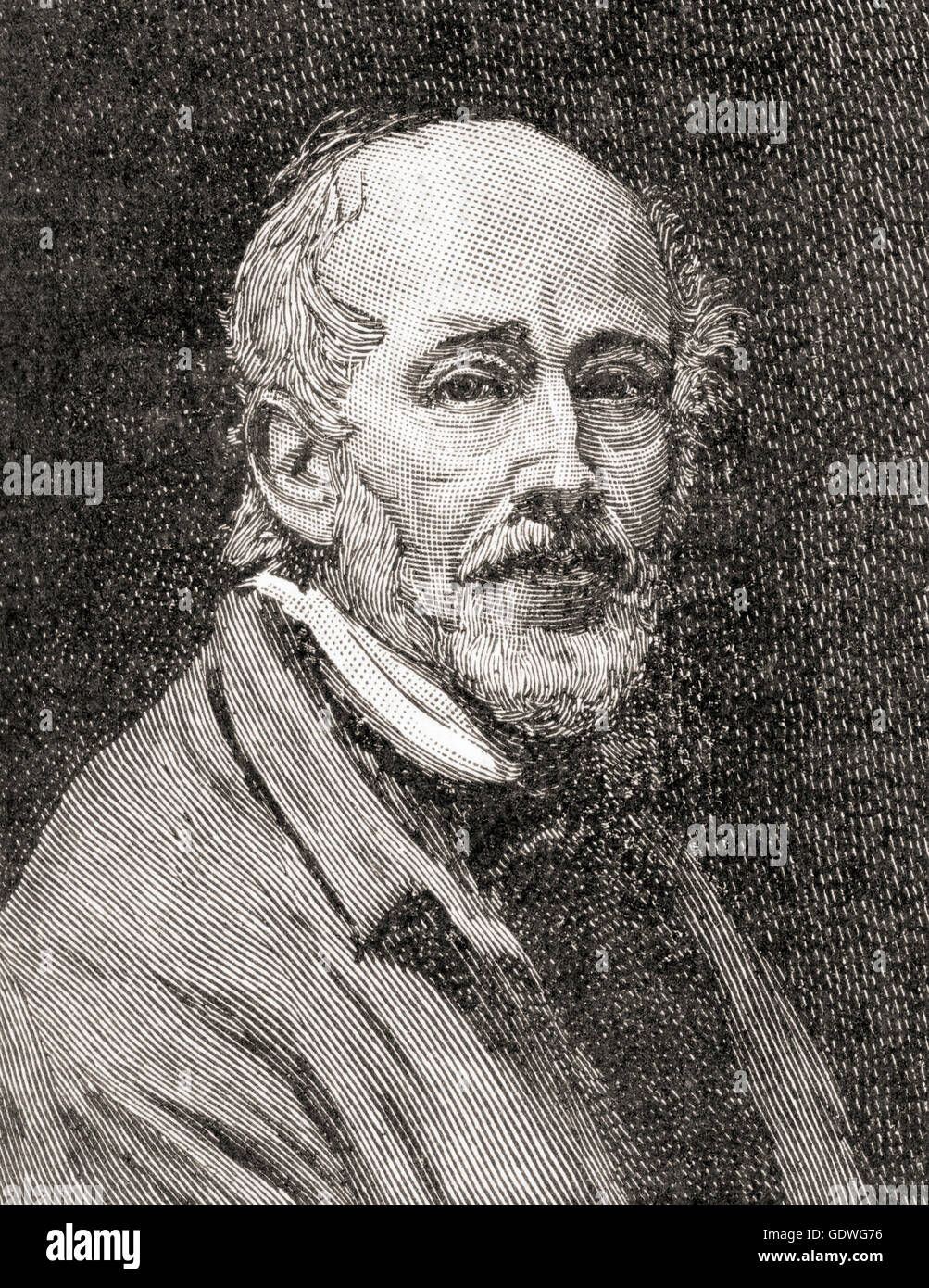 John Linnell, 1792 - 1882. English landscape et portrait peintre et graveur. Banque D'Images