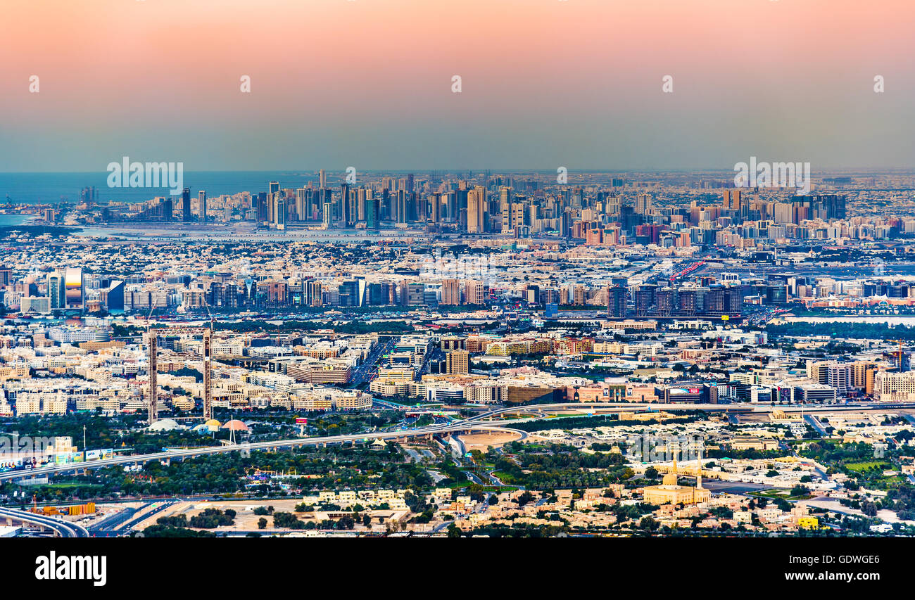 Avis de Bur Dubai, le ruisseau, Deira, Dubai - l'Unis Banque D'Images