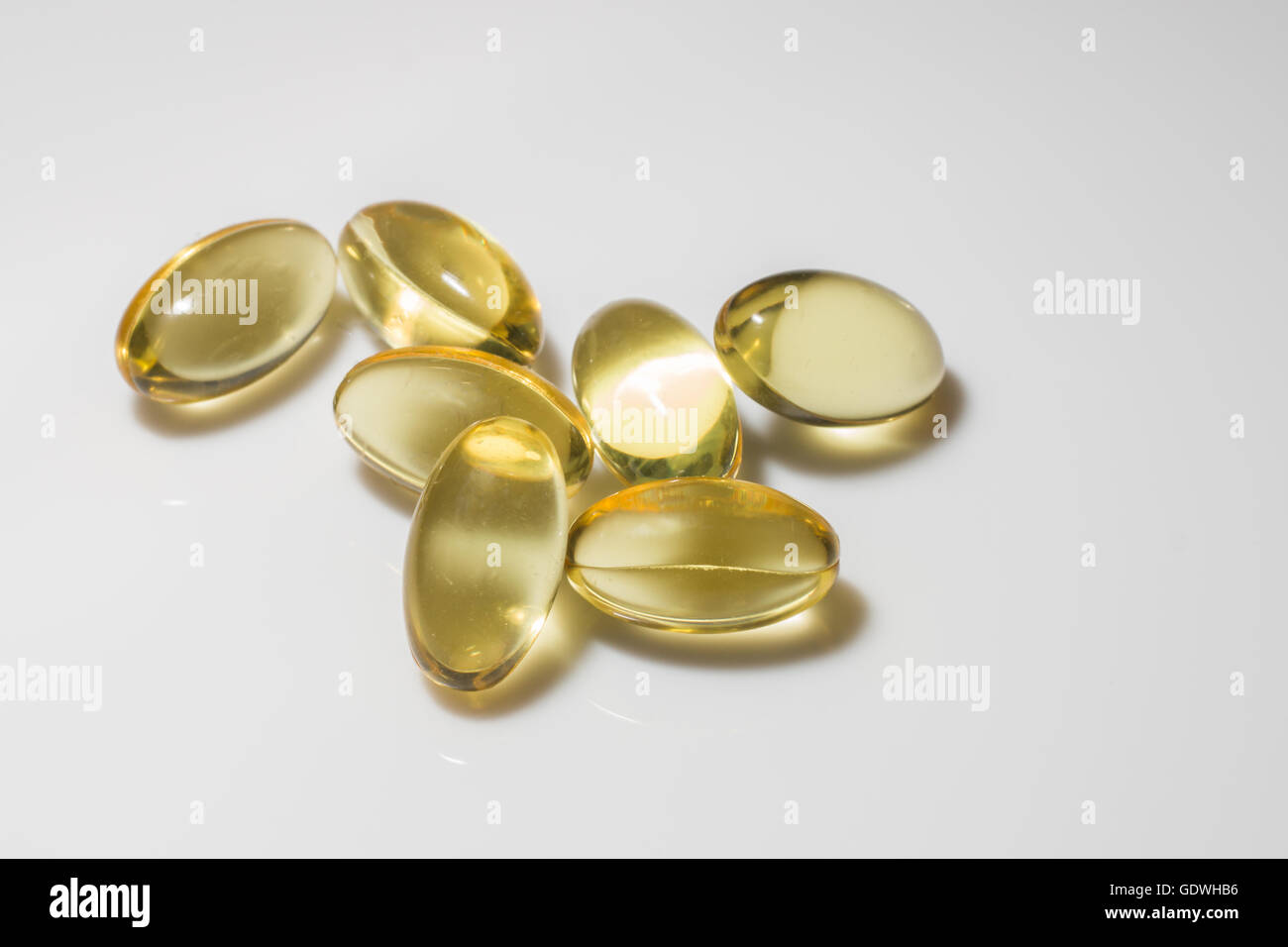 Une sélection de la vitamine D les gélules. Banque D'Images