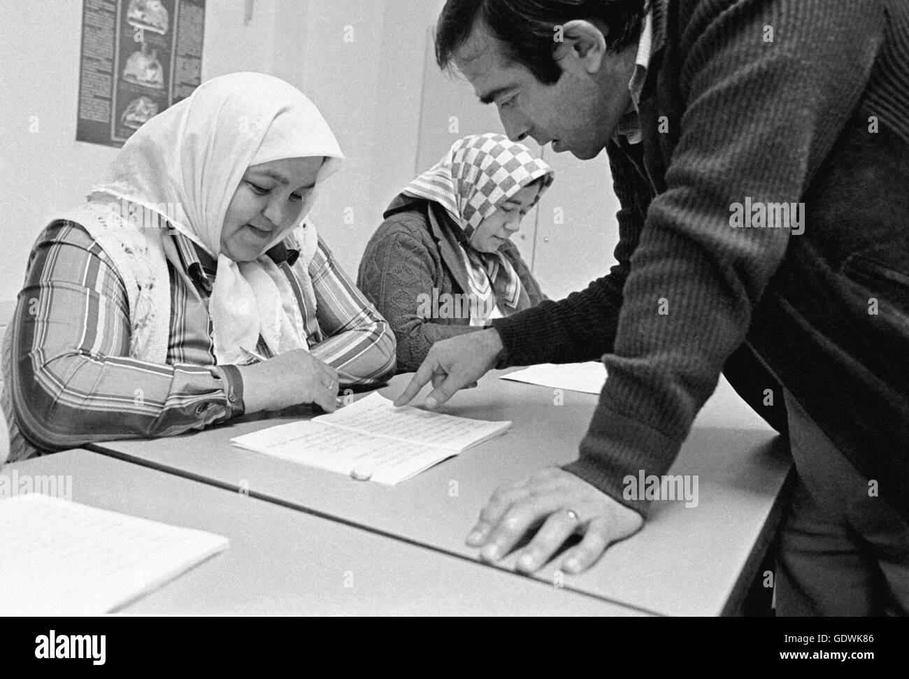 Cours d’alphabétisation Banque D'Images