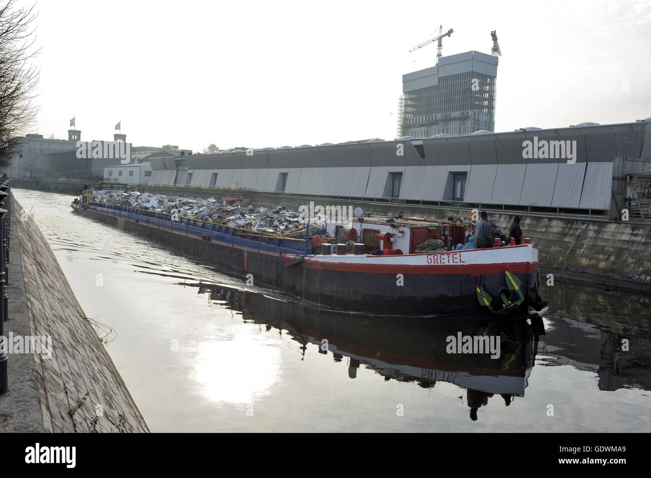 Le Canal Maritime Berlin-Spandau Banque D'Images