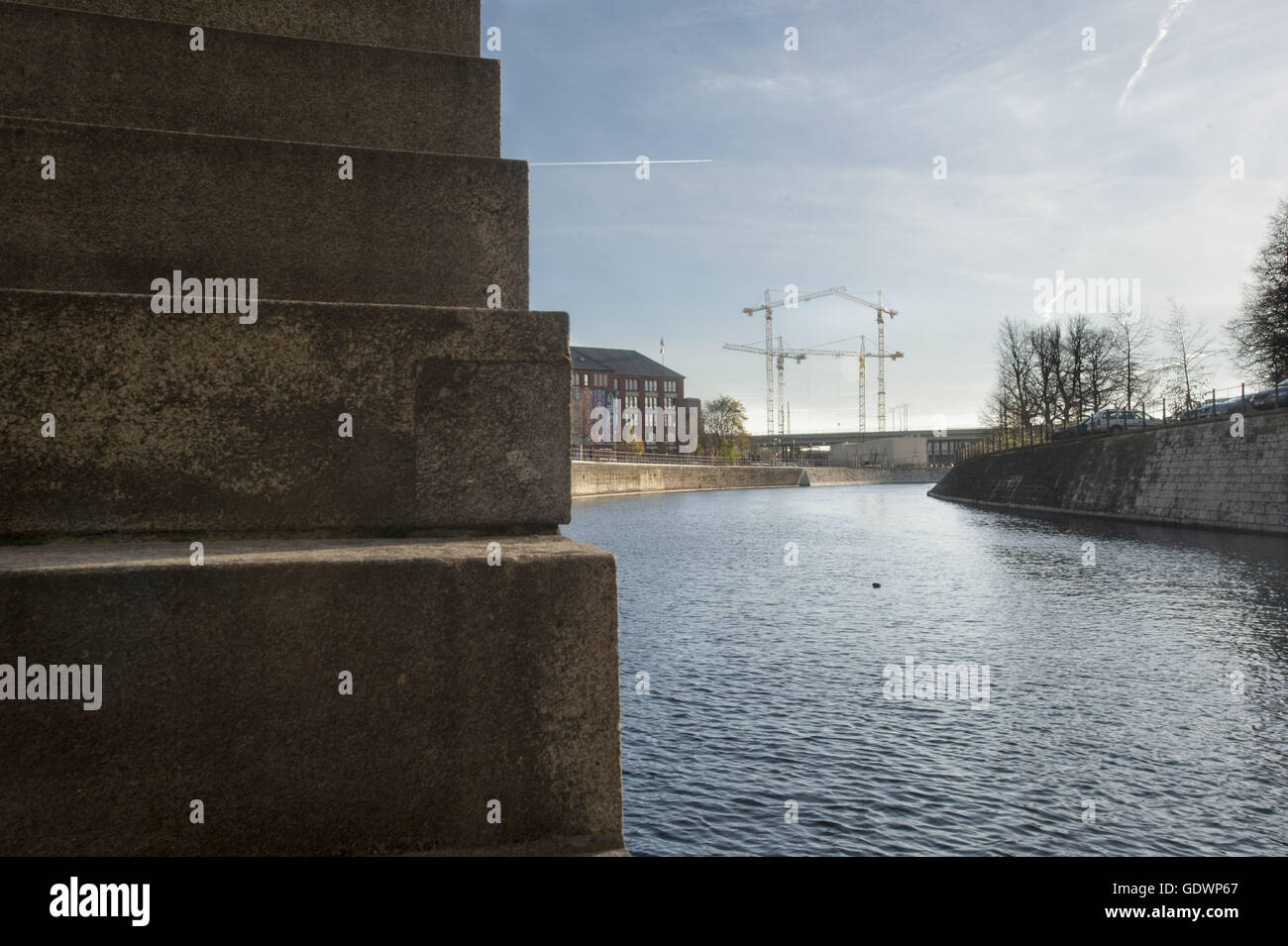 Le Canal Maritime Berlin-Spandau Banque D'Images