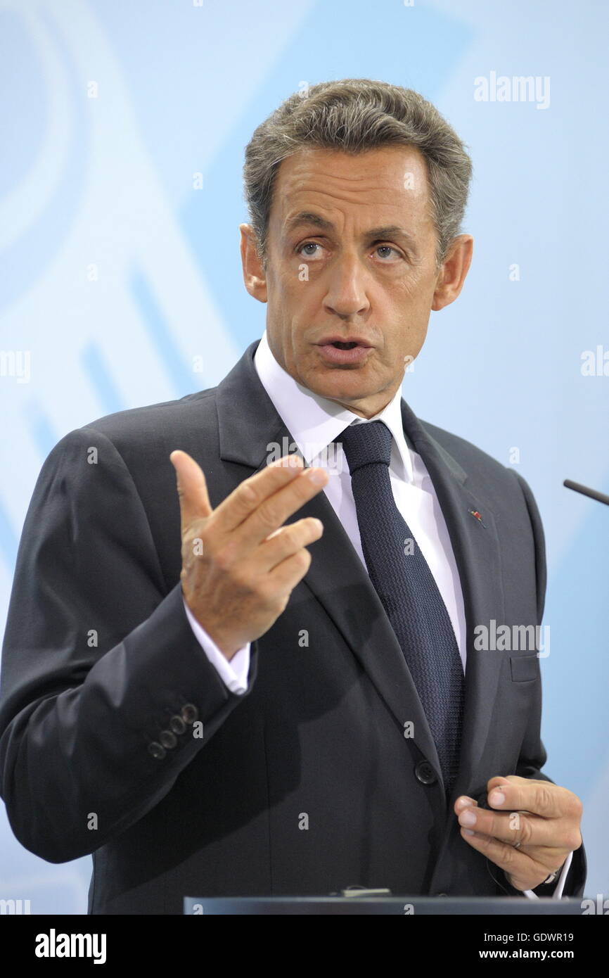 Nicolas Sarkozy Banque D'Images