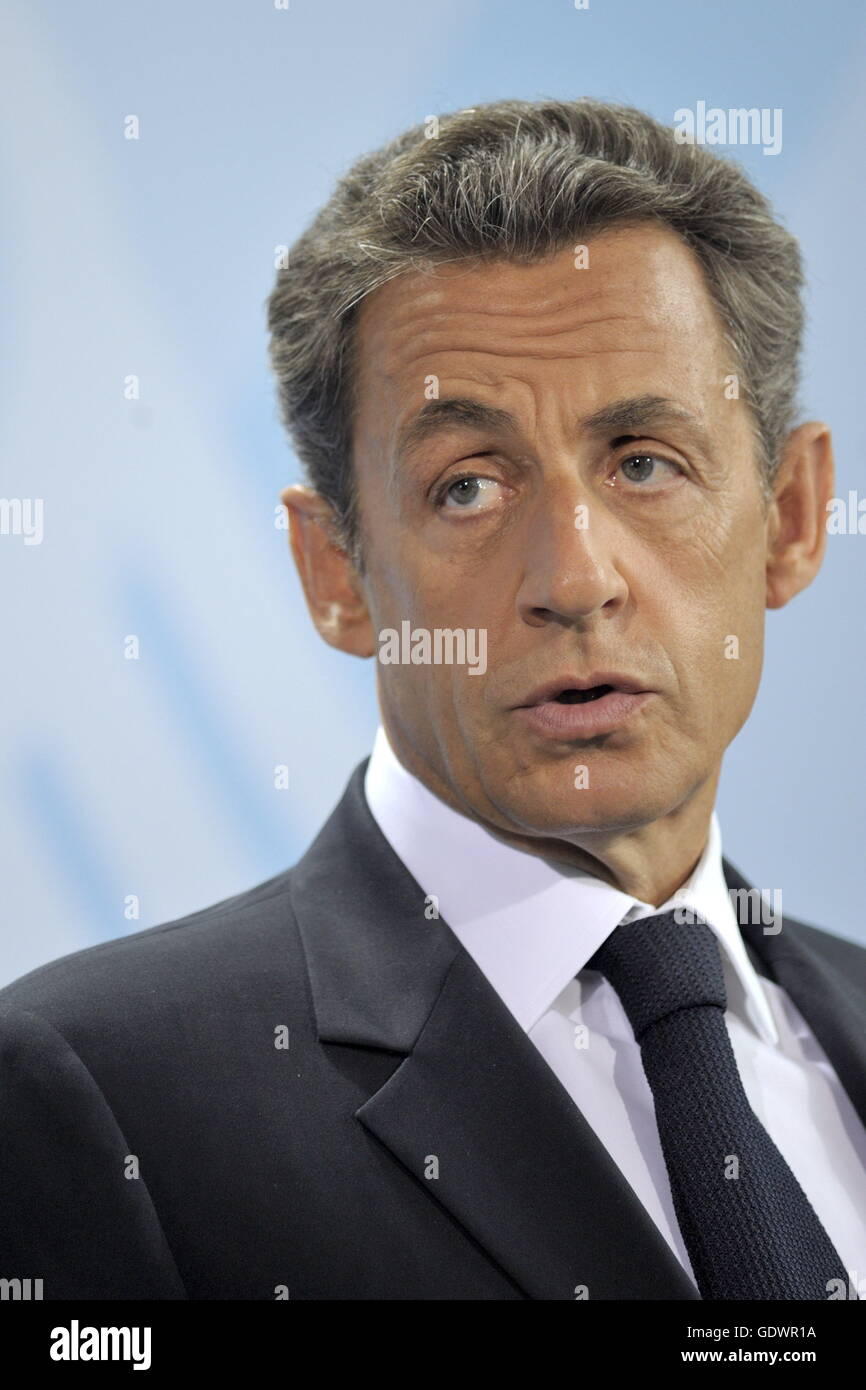 Nicolas Sarkozy Banque D'Images