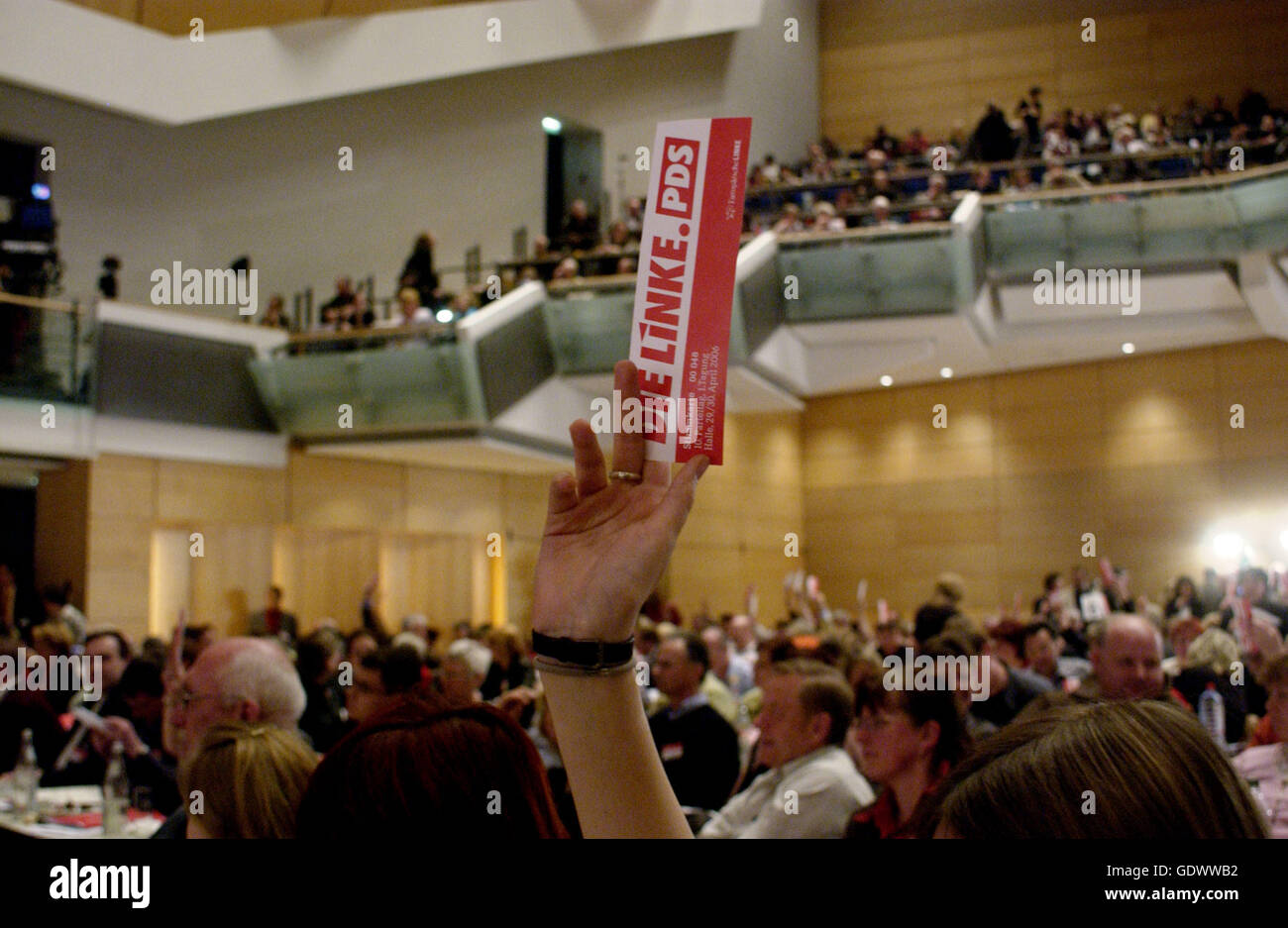 Le 10ème congrès du Parti de Gauche.PDS Banque D'Images