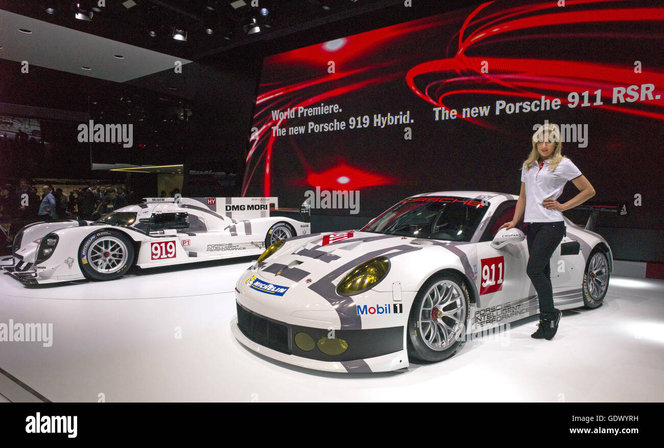 Porsche 919 Porsche 911 RSR et hybrides Banque D'Images