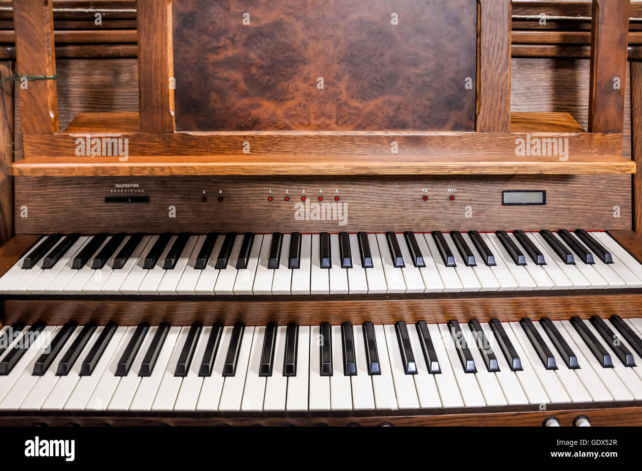 Orgue de l'église. Banque D'Images