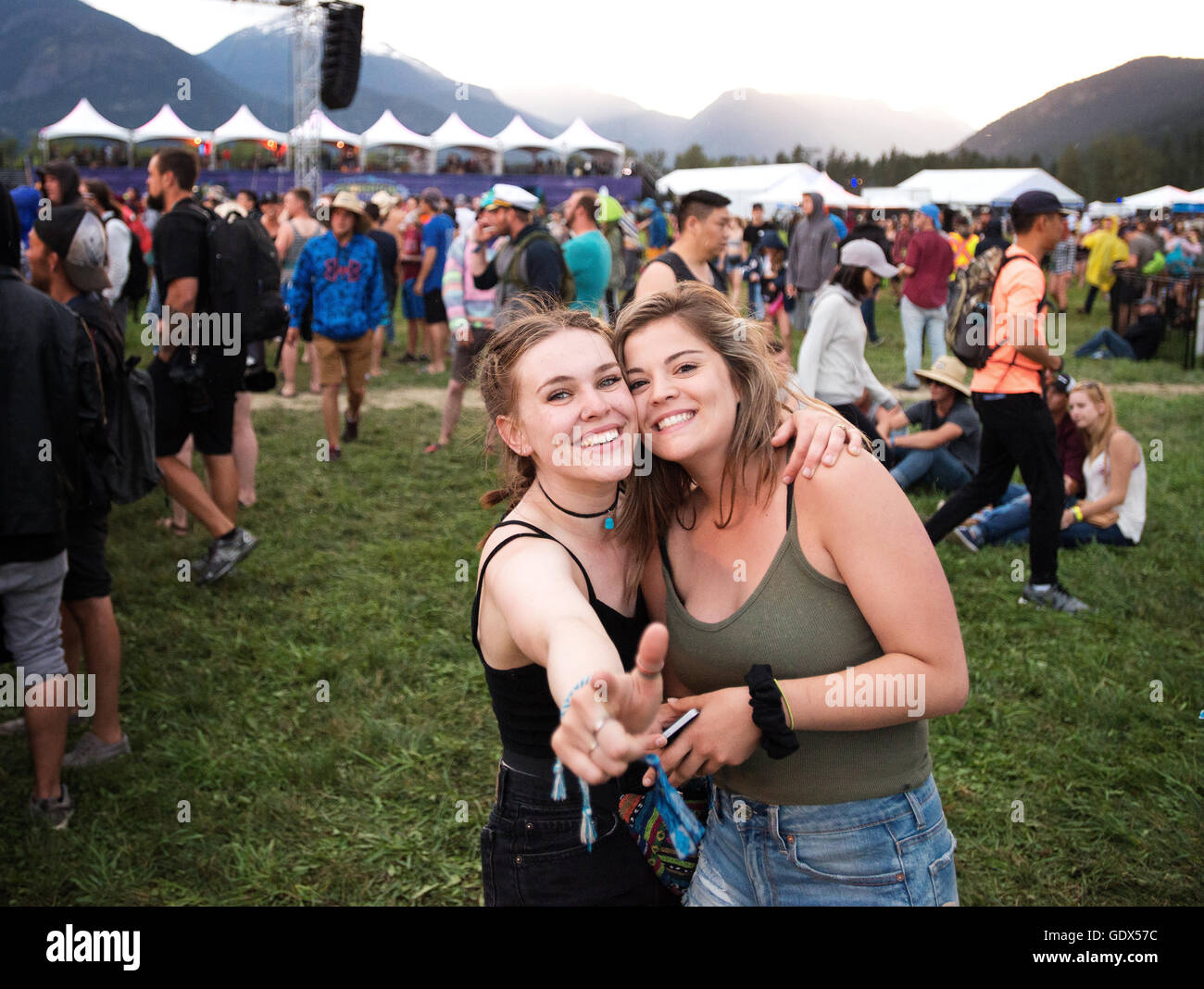 Concert des amateurs au Festival de musique de Pemberton. Pemberton, BC Canada Banque D'Images