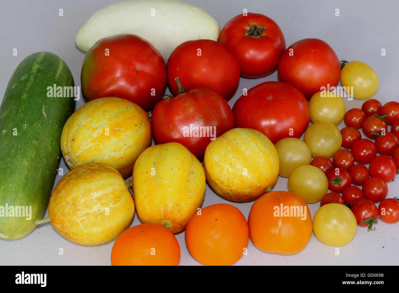 Les légumes d'été d'un jardin accueil australienne Banque D'Images