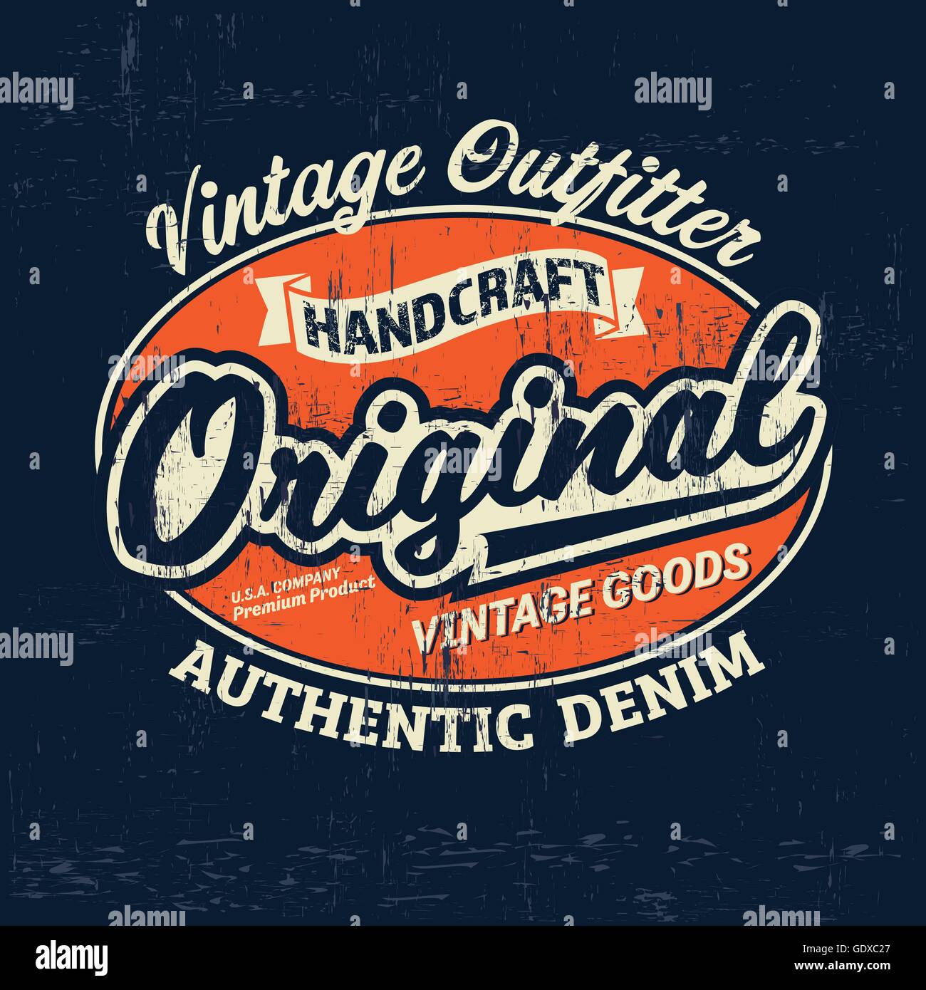 Image Vintage à Imprimer Typographie vintage logo marque imprimer pour t-shirt. Vector illustration  illustrations rétro Image Vectorielle Stock - Alamy