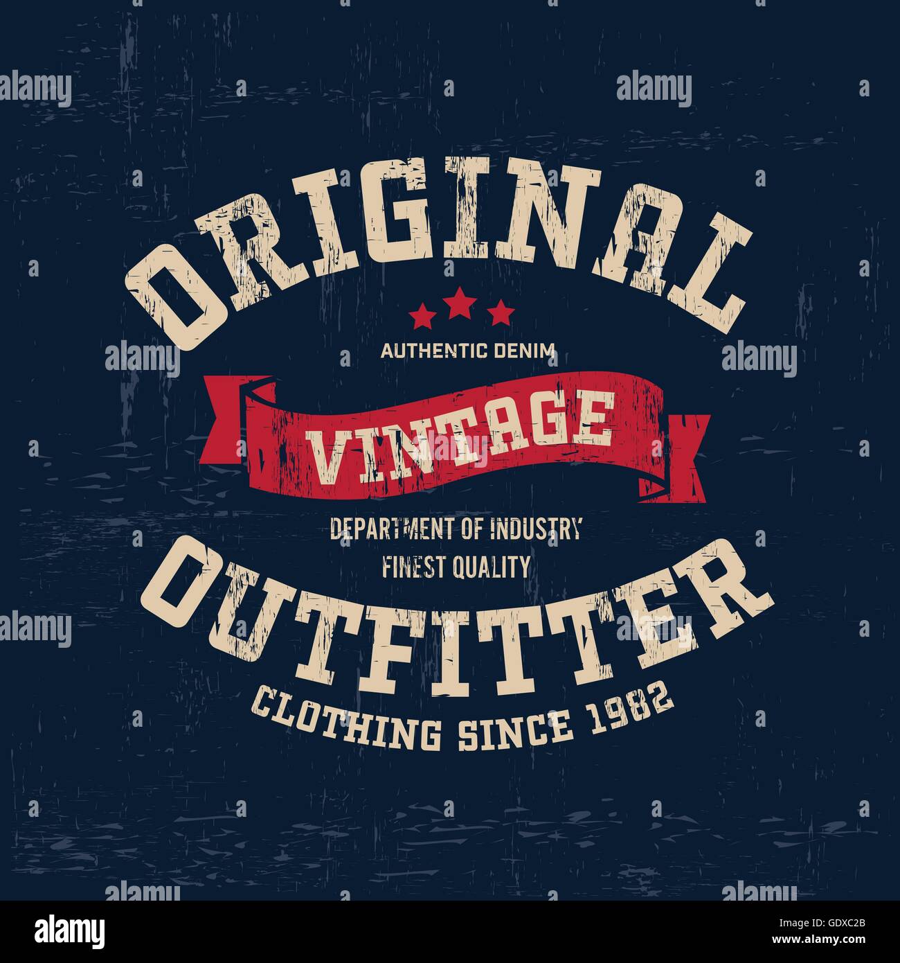 Image Vintage à Imprimer Typographie vintage logo marque tenue imprimer pour t-shirt. Vector illustration illustrations rétro Image Vectorielle Stock - Alamy