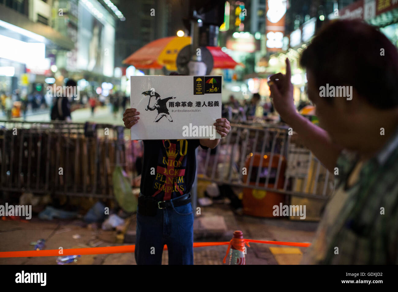 Demokratiebewegung à Hong Kong | manifestations en faveur de la démocratie à Hong Kong Banque D'Images