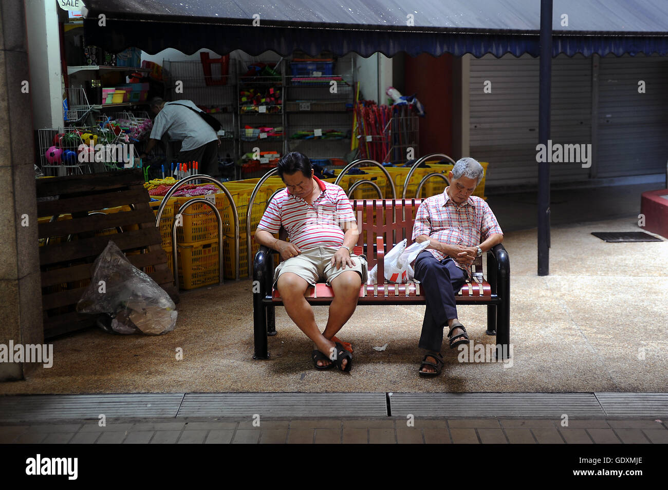 L'après-midi à Singapour Banque D'Images