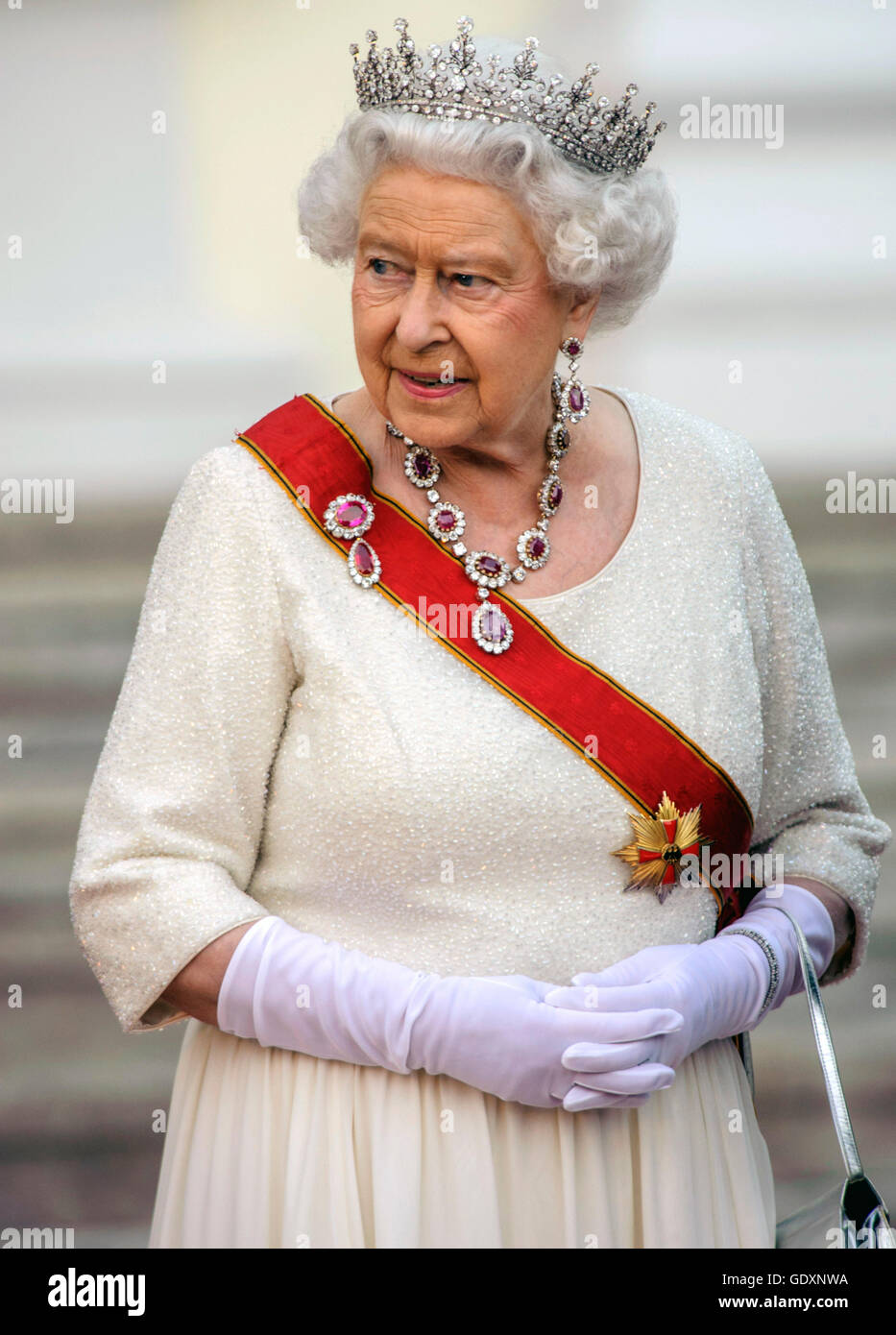 La reine Elizabeth II Banque D'Images