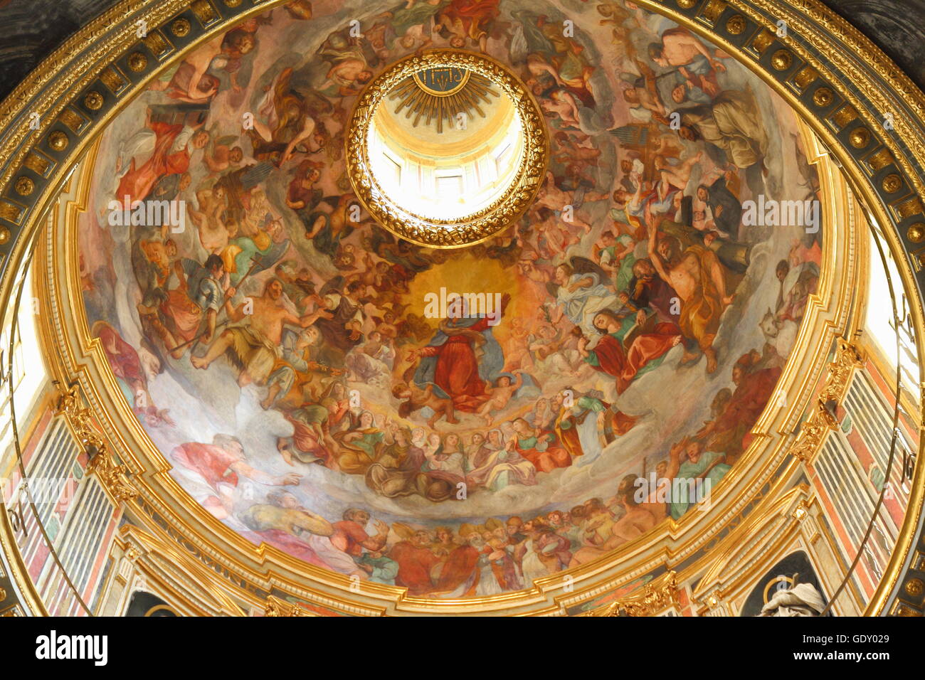 Basilica della Santissima Annunziata del Vastato dome, Gênes, Italie Banque D'Images