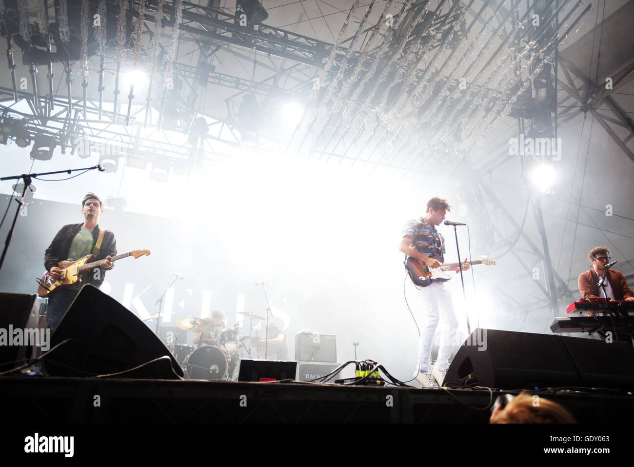 L'Arkells en concert au Festival de musique de Pemberton. Pemberton, BC Canada Banque D'Images