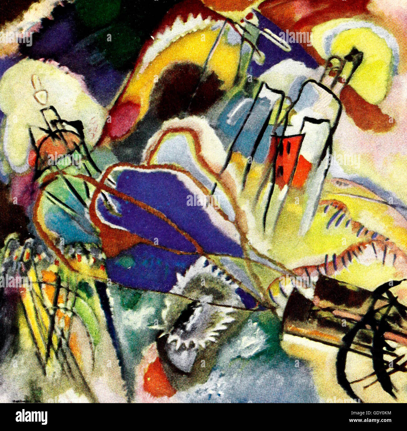 Improvisation No 30 - Wassily Kandinsky Wassilyevich Banque D'Images Improvisation No 30 - Wassily Kandinsky Wassilyevich Banque D'Images