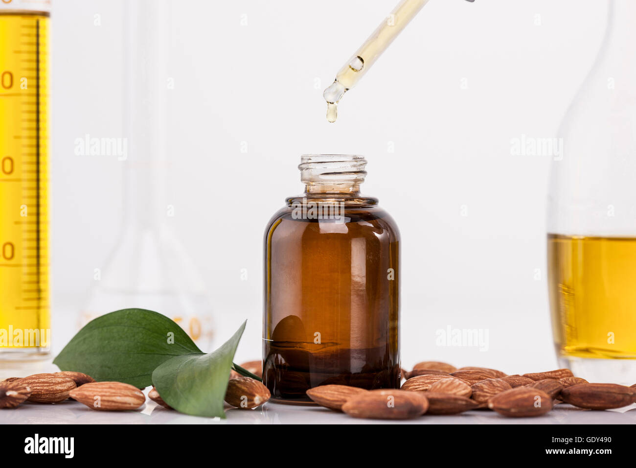 Les cosmétiques végétaux biologiques Banque D'Images