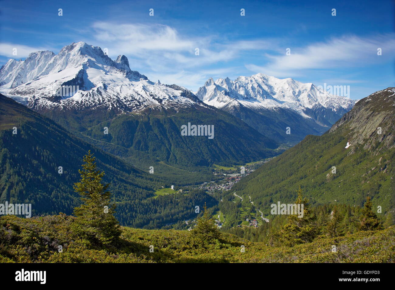 Géographie / voyages, France, Mont-Blanc (4810m) et vallée de Chamonix, Chamonix, Additional-Rights Clearance-Info-Not-Available- Banque D'Images