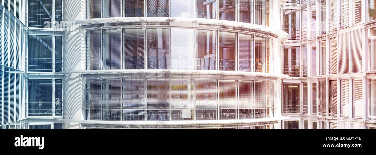 Résumé office building exterior - façade en verre Banque D'Images